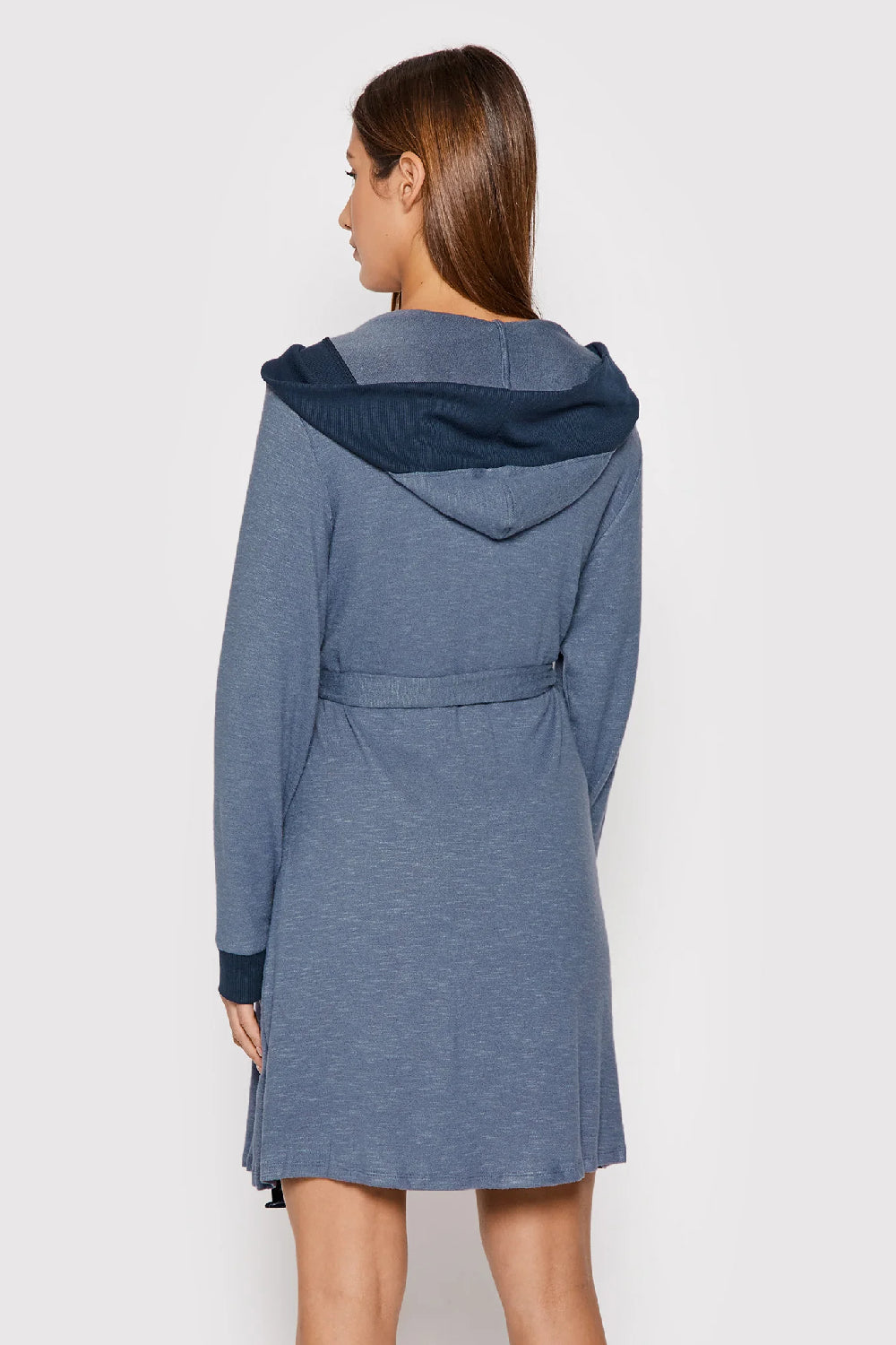 Трикотажный халат с капюшоном YI2022485/427 vintage blue