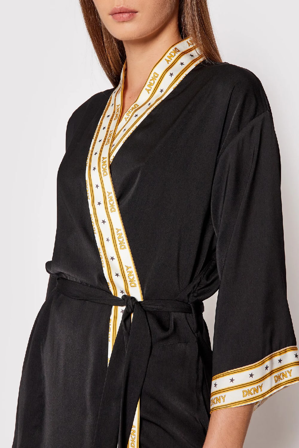 Халат с принтом YI2022486/001 black