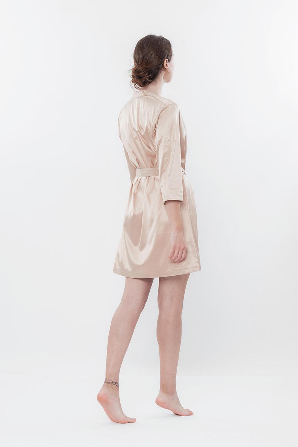 Халат из сатина S03200 beige