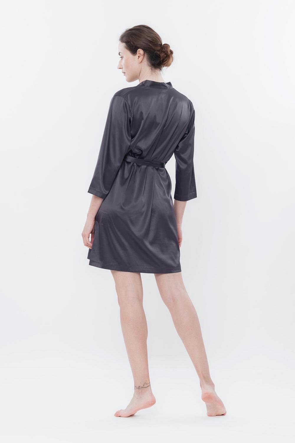 Халат из сатина S03200 gray