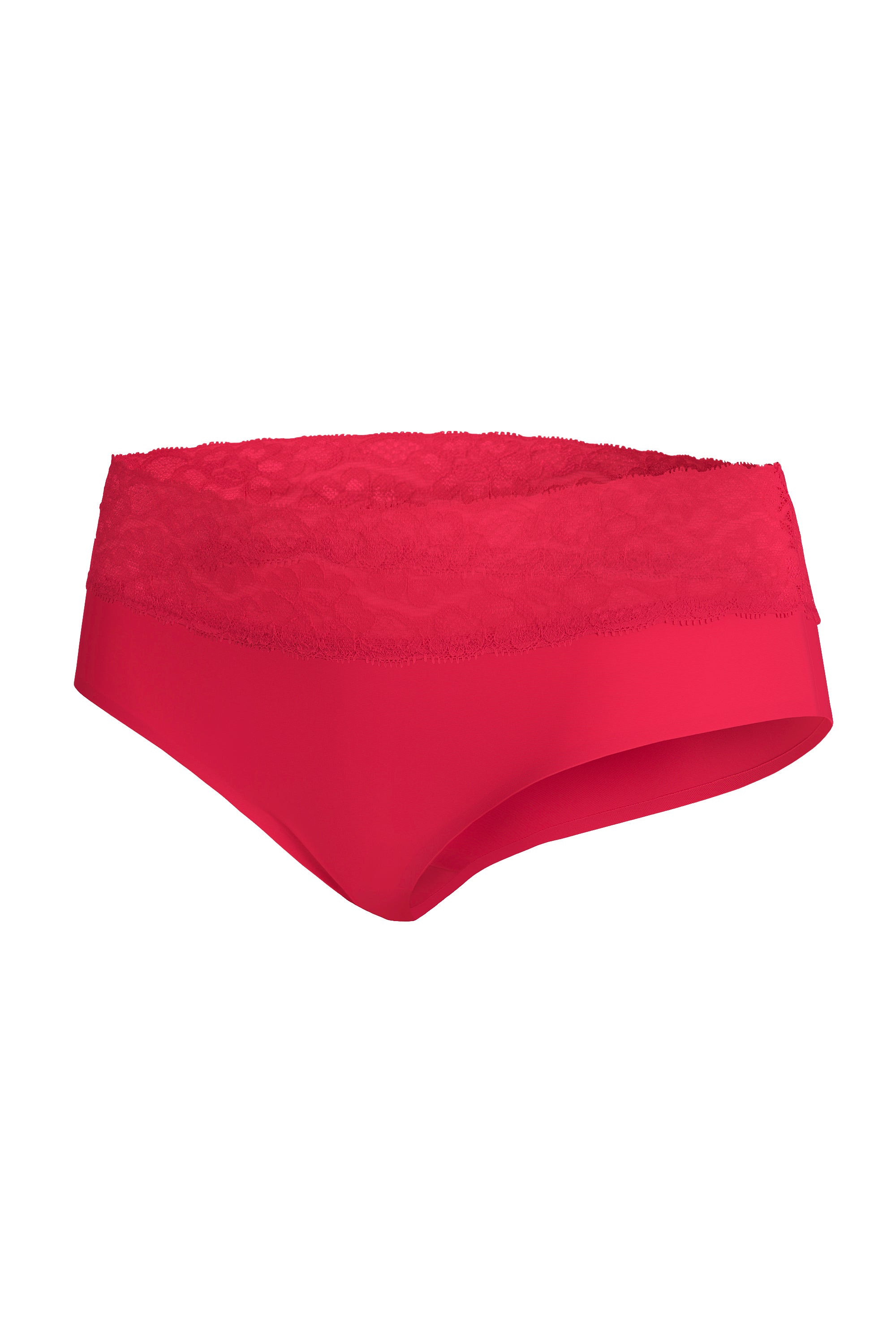 Бесшовные трусики слип с кружевным поясом Hipster