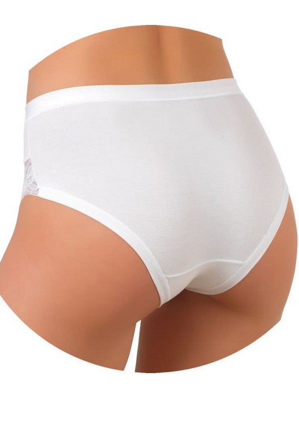 Трикотажные трусики слип с кружевом 521