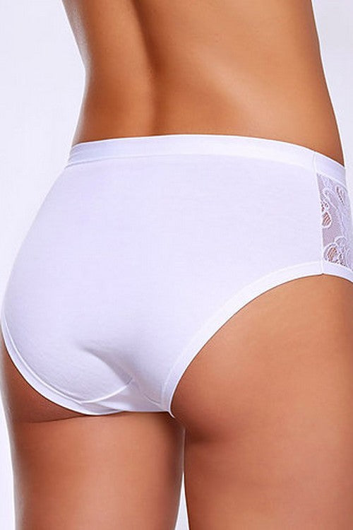 Трикотажные трусики слип с кружевом 533