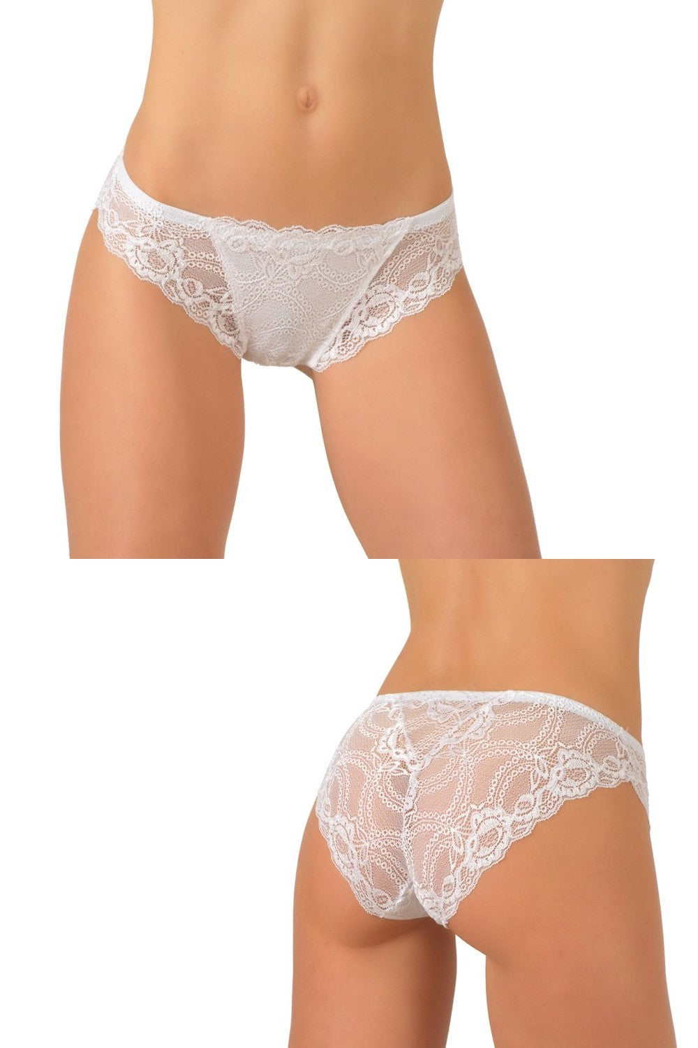 Трусики слип из кружева P100
