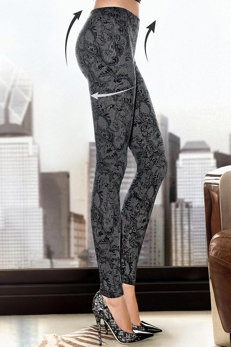 Леггинсы push-up с принтом 20884 London