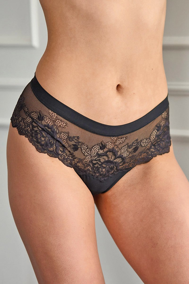 Трусики бразилиана с кружевом 31472 Shorty greta