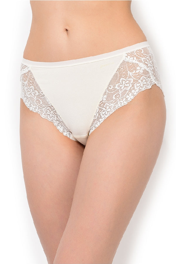 Хлопковые трусики слип с кружевом 31689 Milano