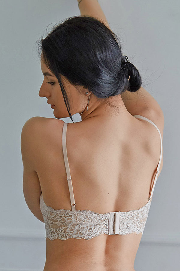 Мягкий бралет с кружевом 31926 nude