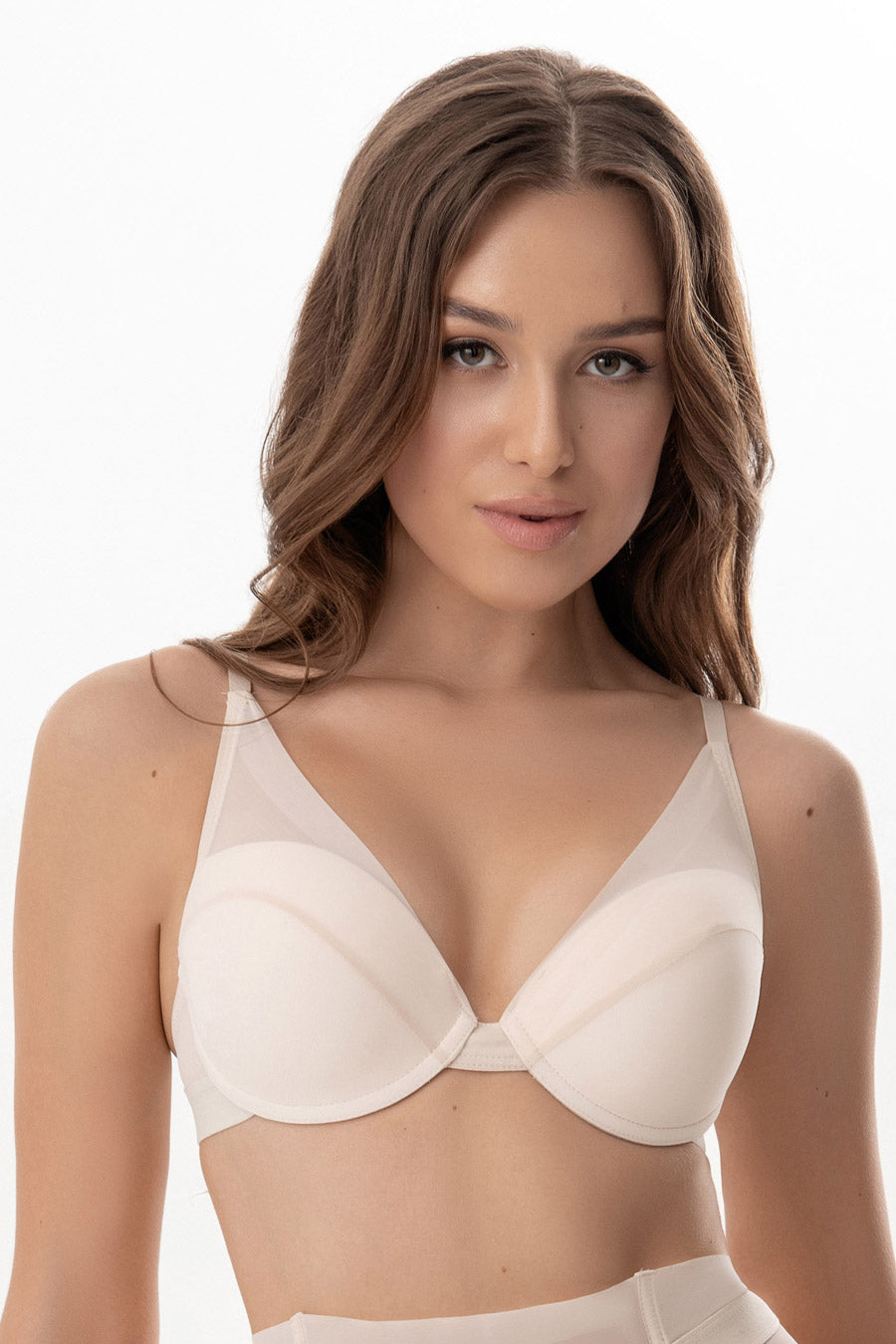 Бюстгальтер push-up с микросеткой 1013/75 Nona ecri