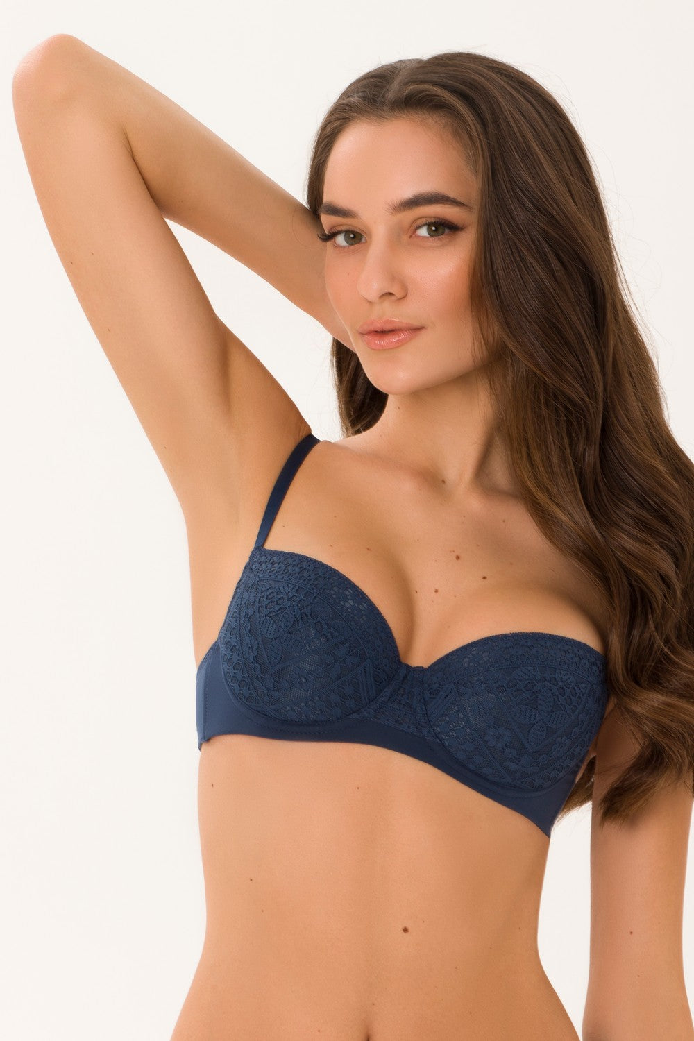 Бюстгальтер с вкладышами push-up 1205/70 Ilen navy