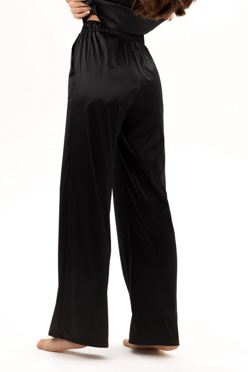 Пижамные брюки из атласа 7402/84 Milana black