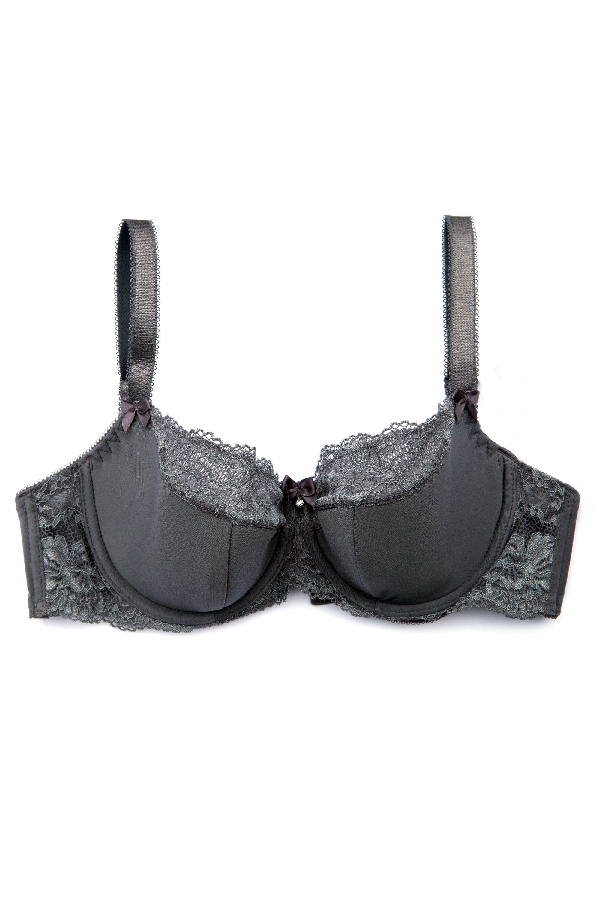 Полумягкий бюстгальтер с кружевом 1301/14 Macy black pearl