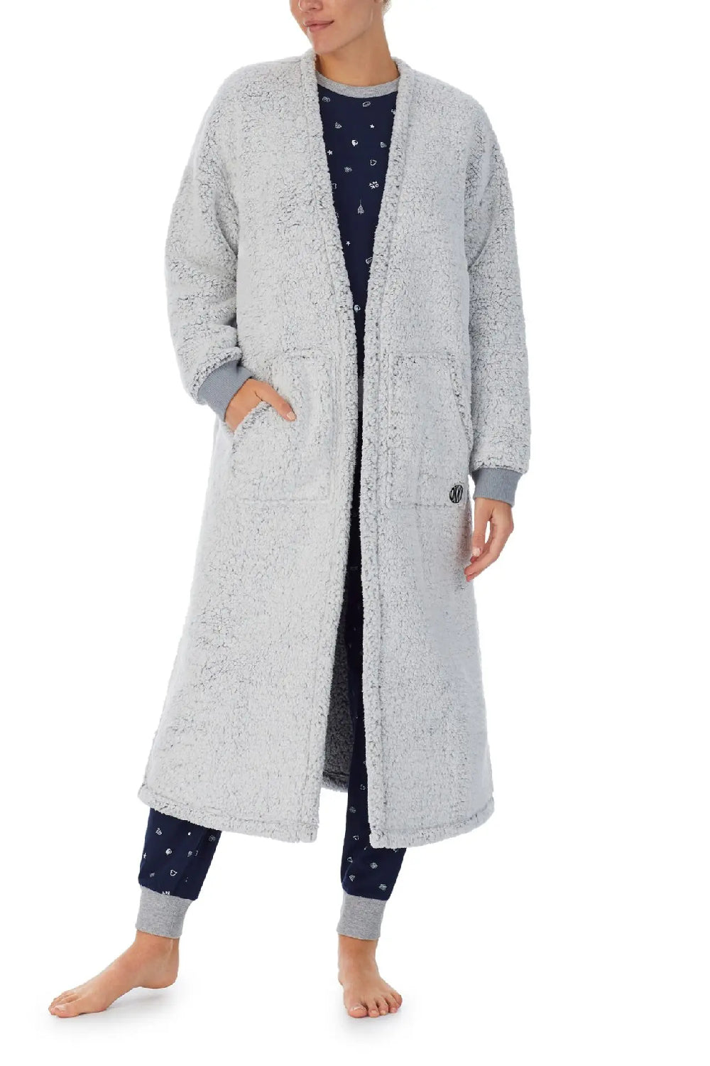 Домашній флісовий кардиган YI2222599/20 grey