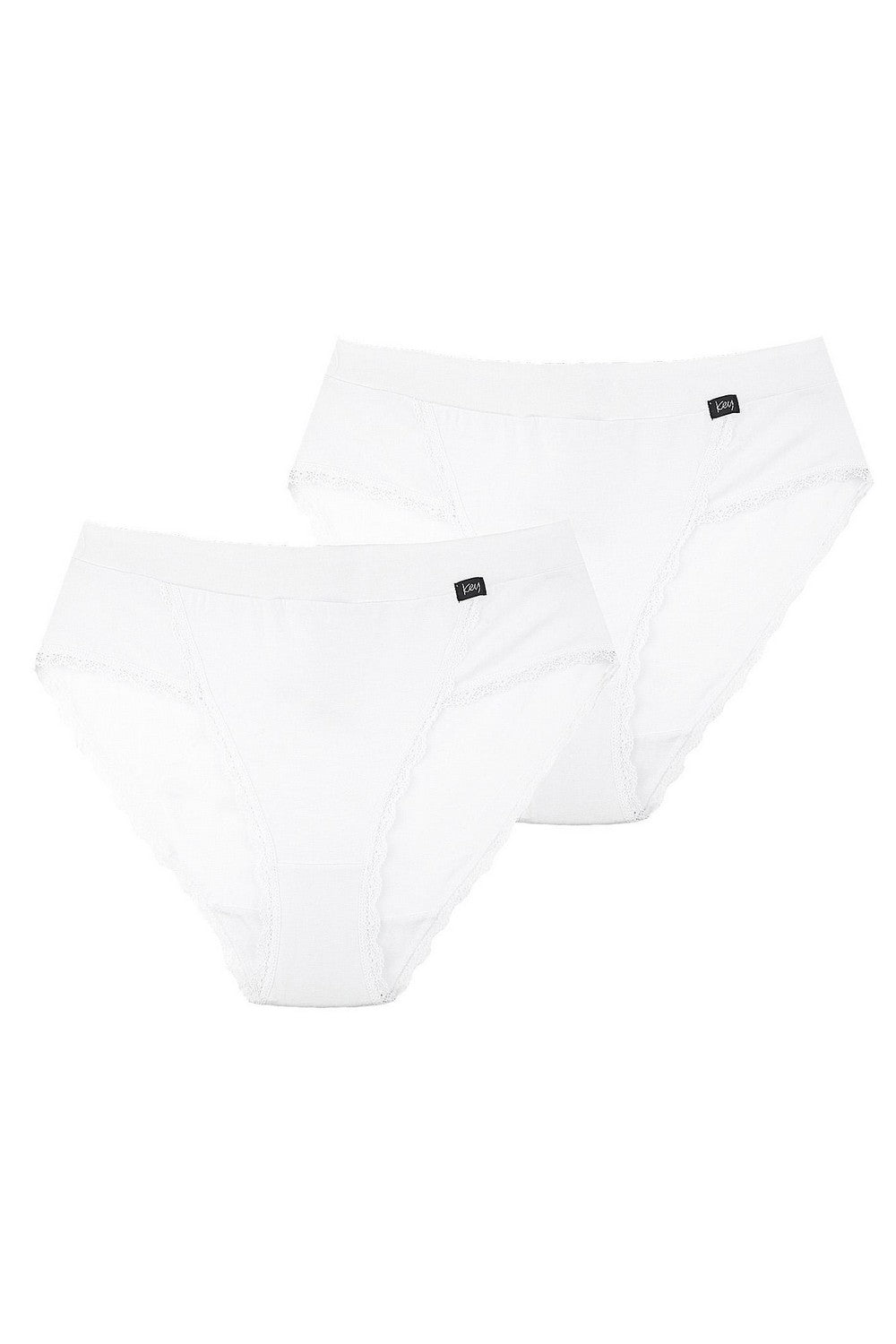 Трусики слип с кружевом LPC 140 white (2 шт.)