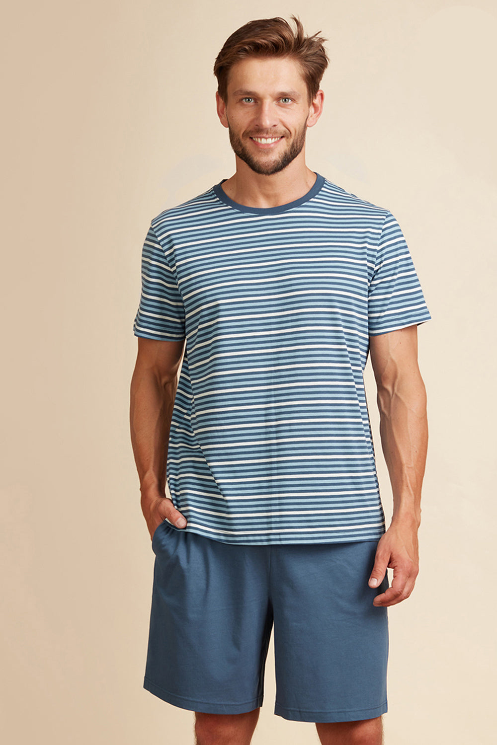 Мужская пижама с шортами MNS 375 A22