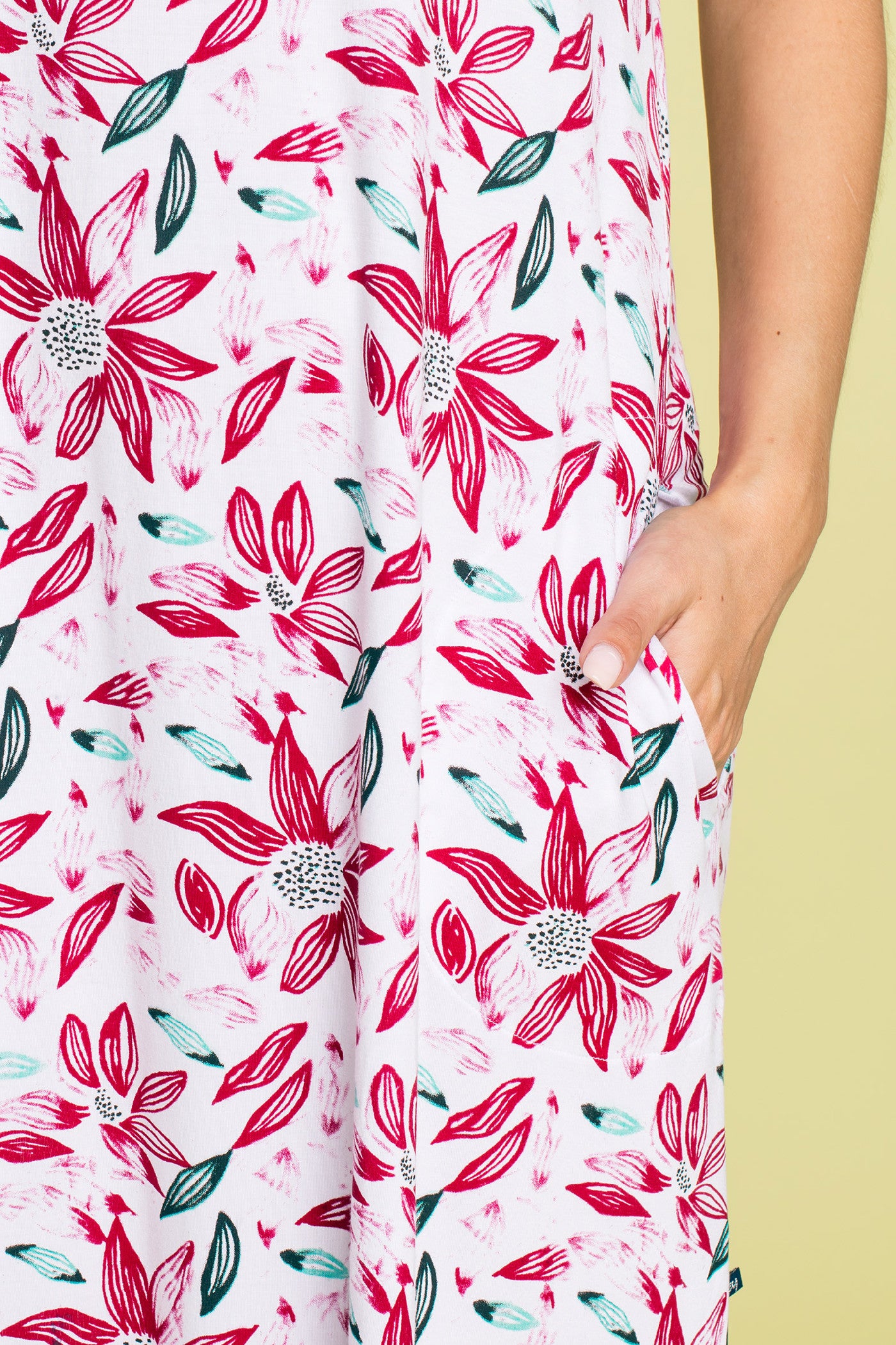 Сарафан из бамбука с цветами LHD 505 A20