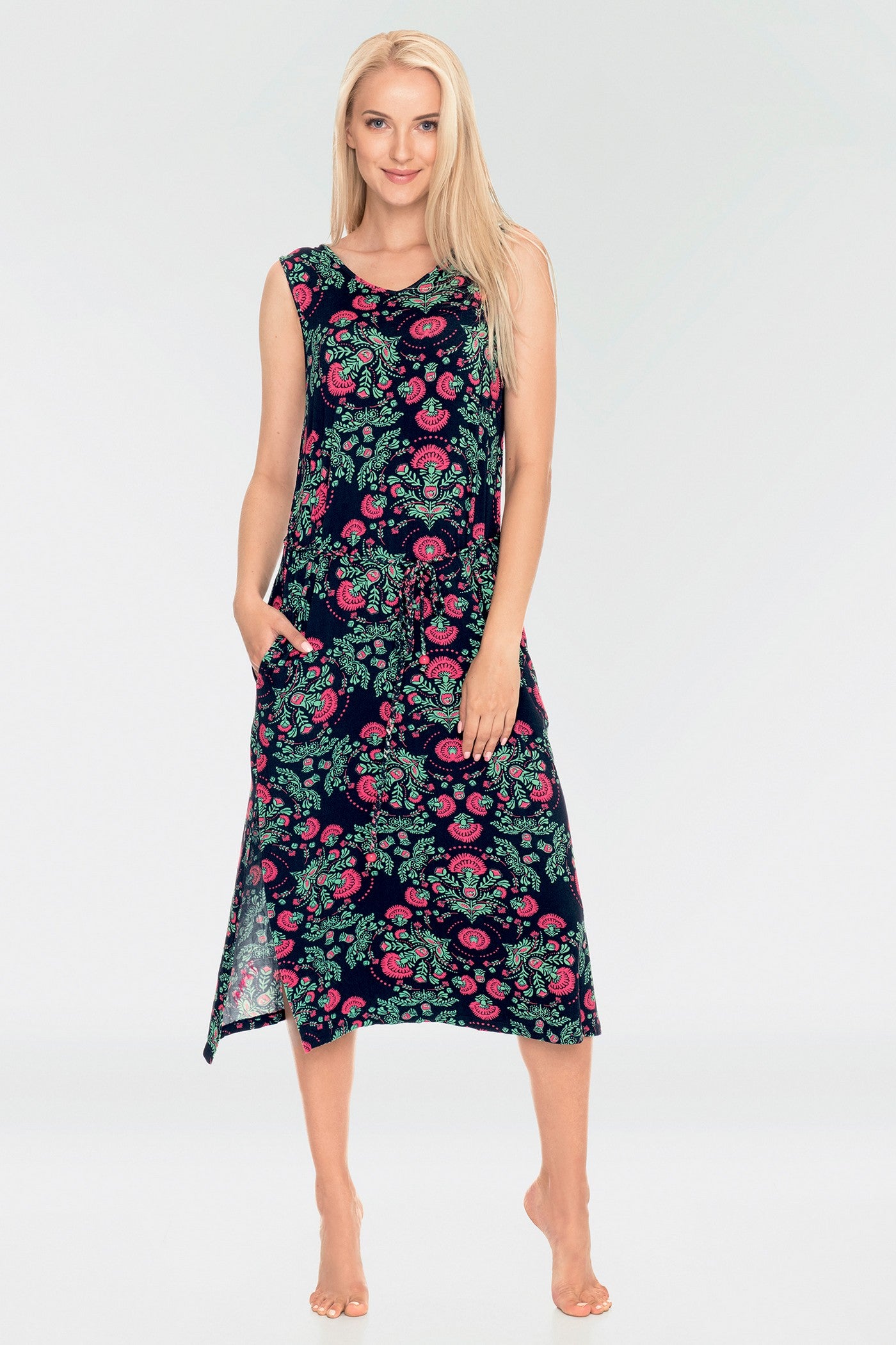 Сарафан из вискозы с принтом LHD 546 A19