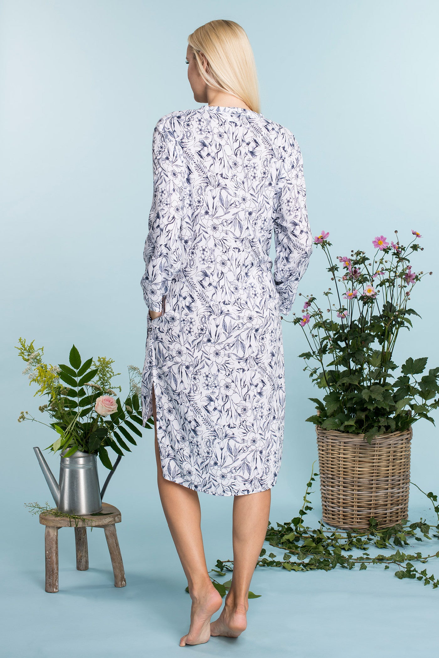 Туніка з віскози з квітами LHD 913 A20