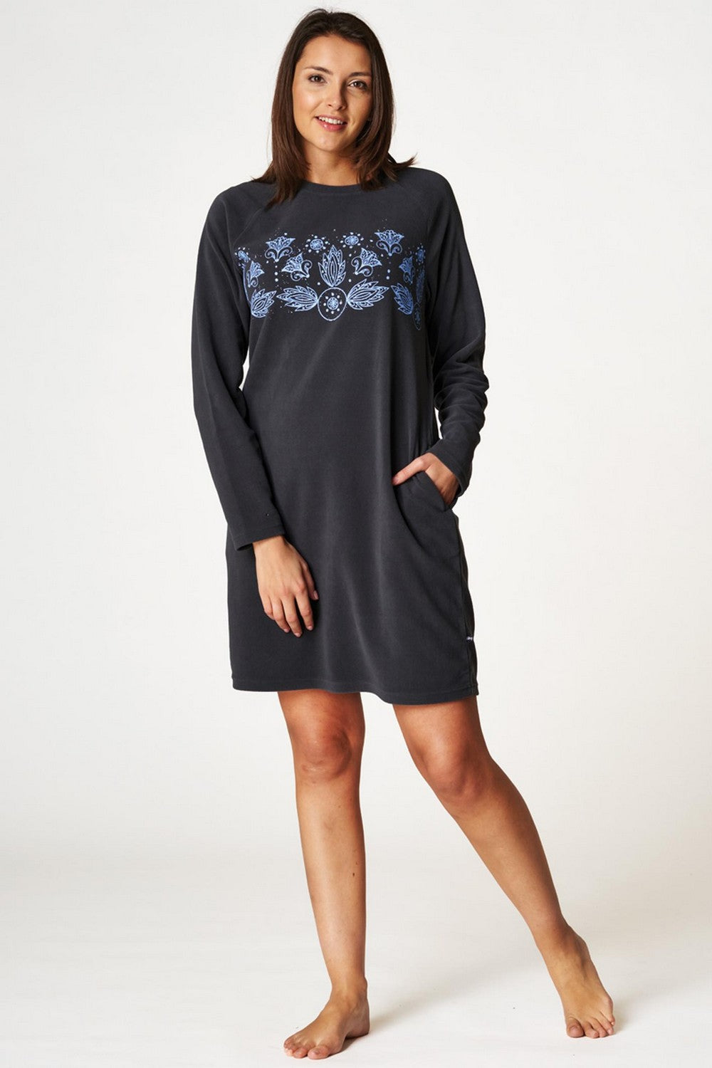 Домашнее платье с принтом LHD 983 B22