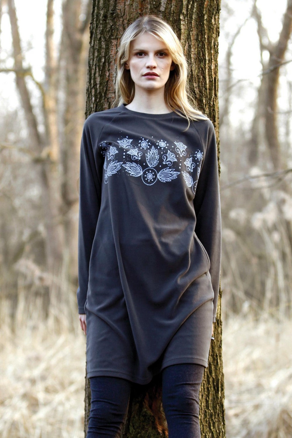 Домашнее платье с принтом LHD 983 B22