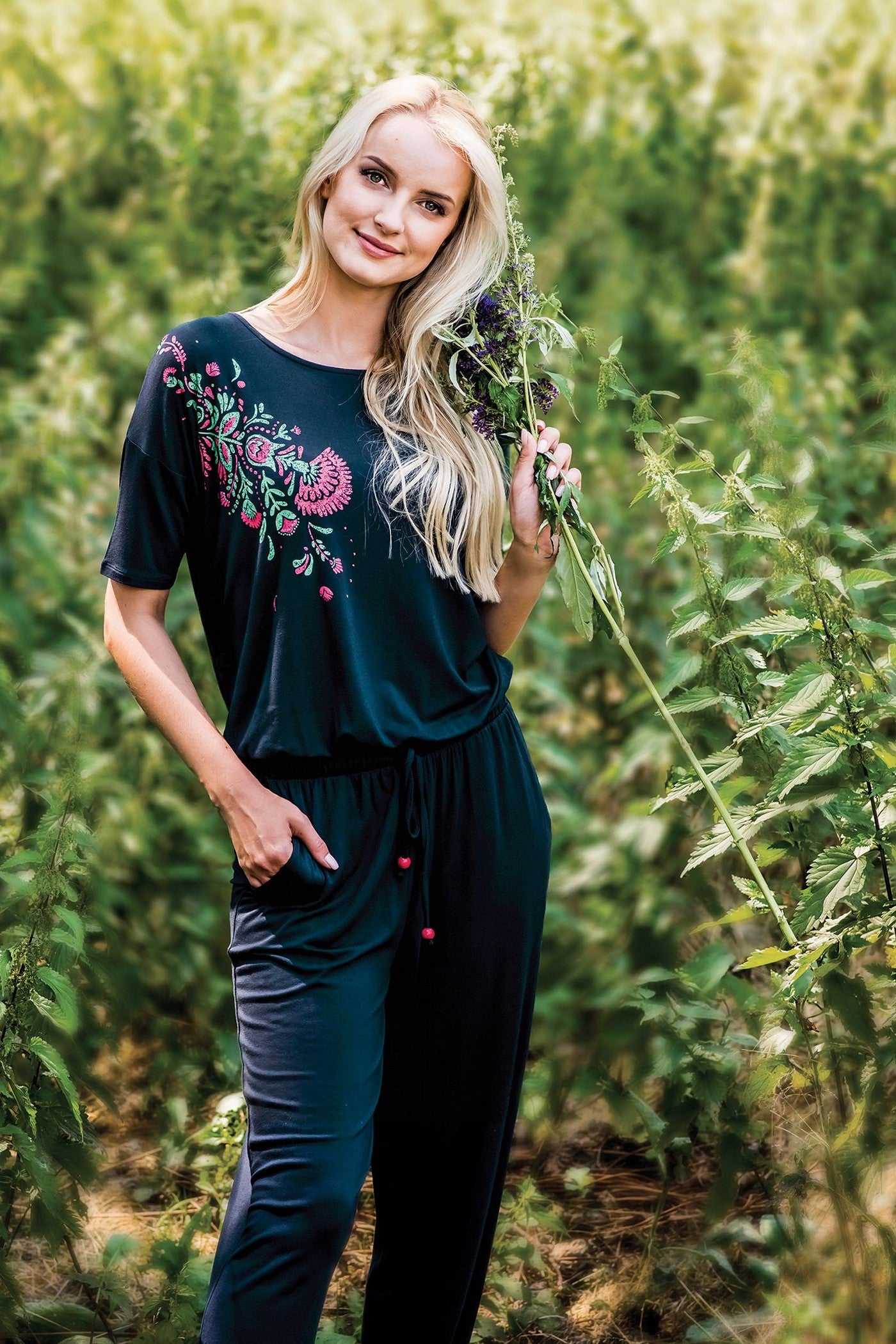 Комбинезон для дома из вискозы LHJ 546 A19