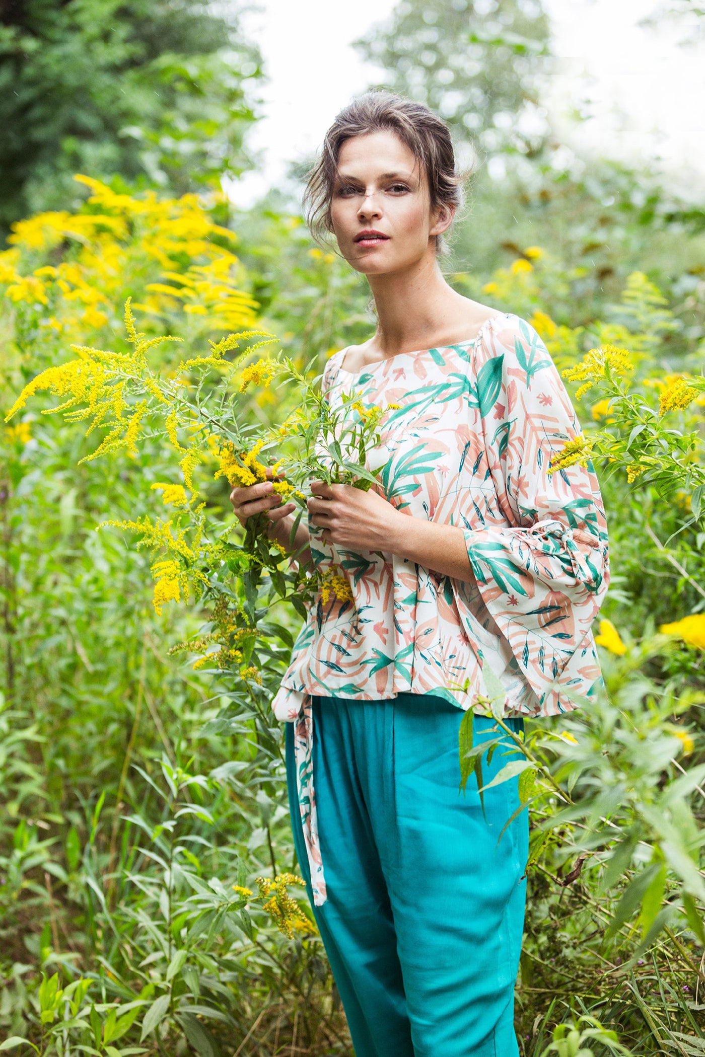 Комплект из вискозы с поясом LHS 950 2 A21