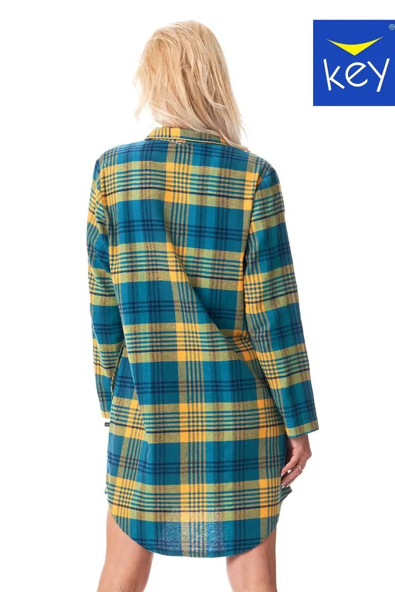 Фланелевая ночная рубашка с длинным рукавом LND 407 B23