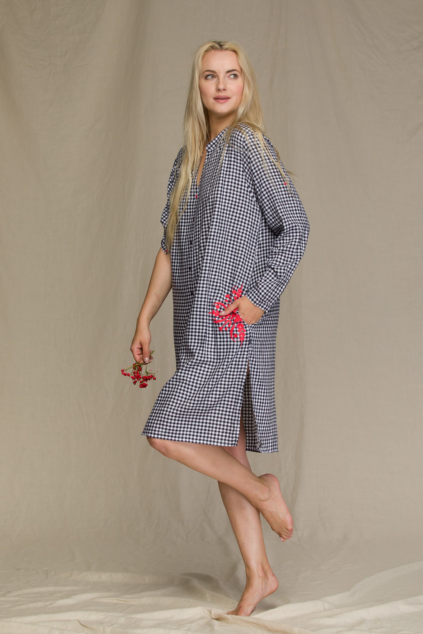 Платье-рубашка из вискозы LND 451 A21