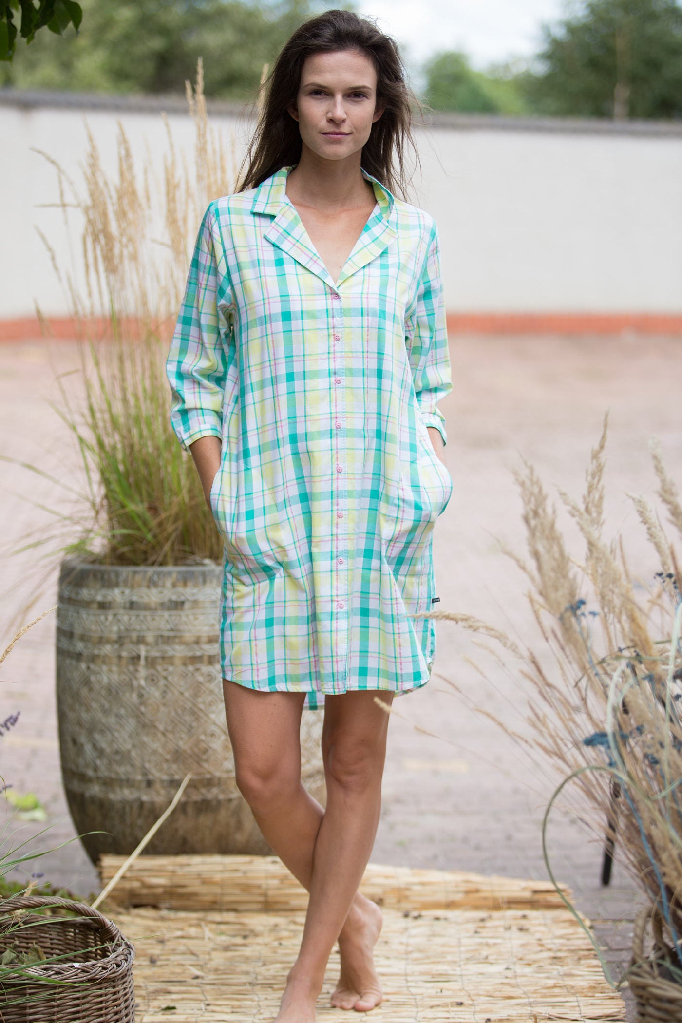 Сукня-сорочка в клітинку LND 453 A21