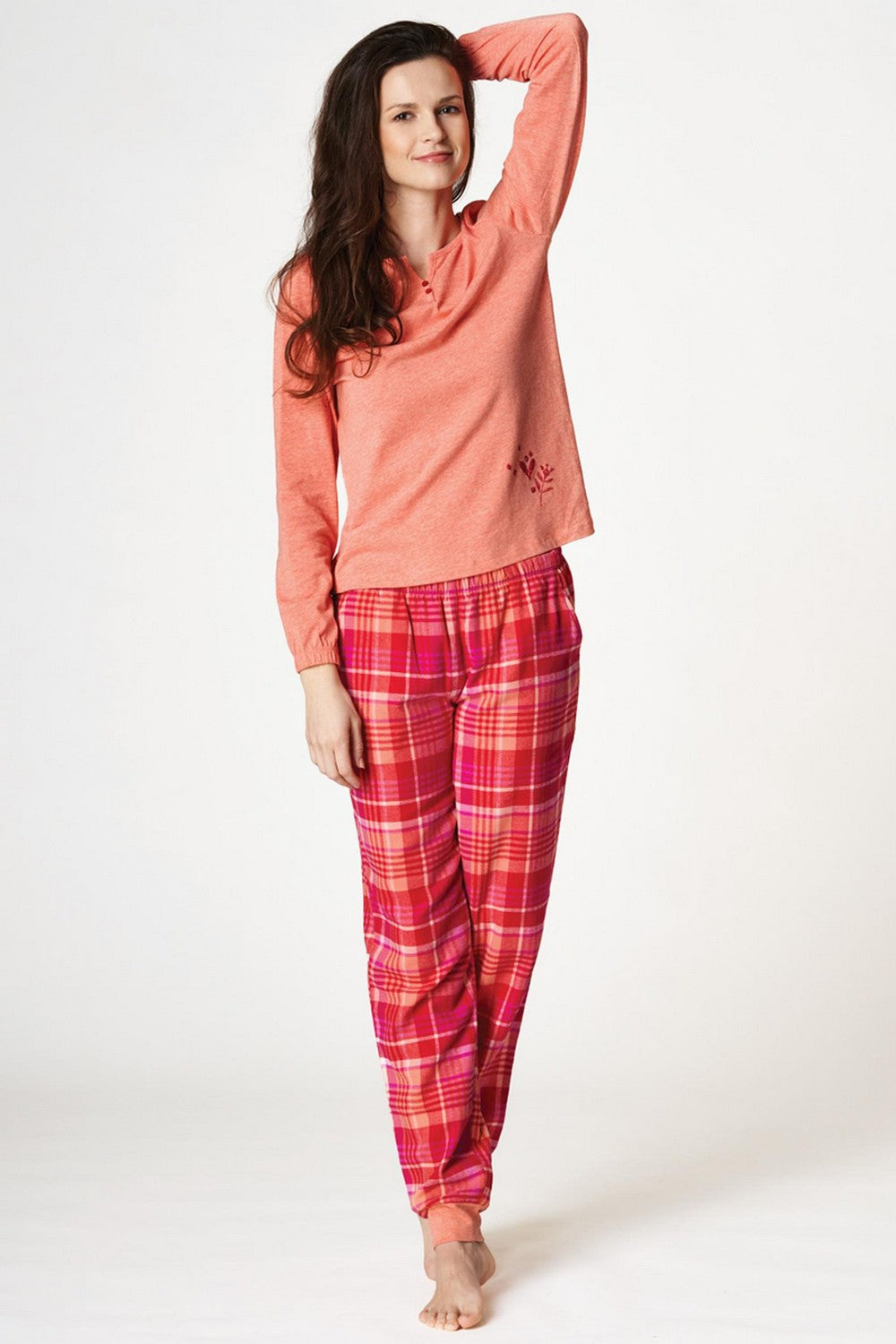 Хлопковая пижама с брюками LNS 434 B22