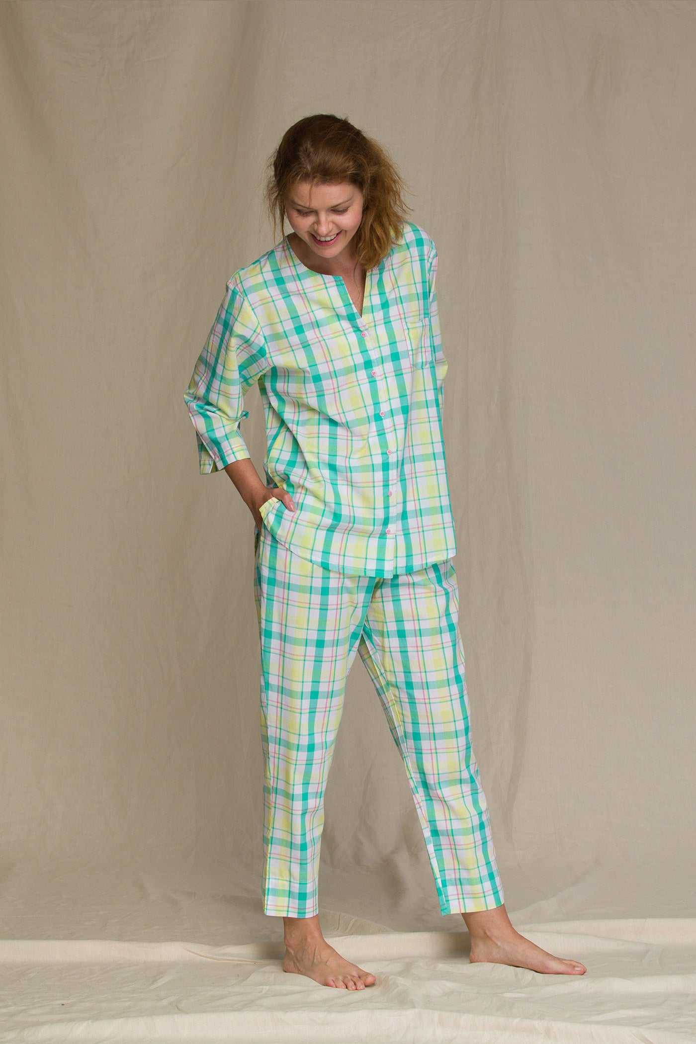 Пижама в клетку LNS 453 2 A21