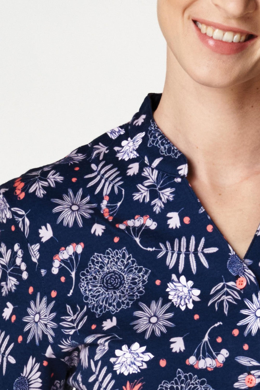 Пижама с цветочным принтом LNS 559 B22