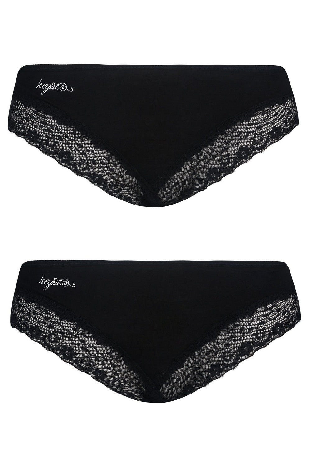 Трусики слип из вискозы с кружевом LPB 015 (2 шт.)