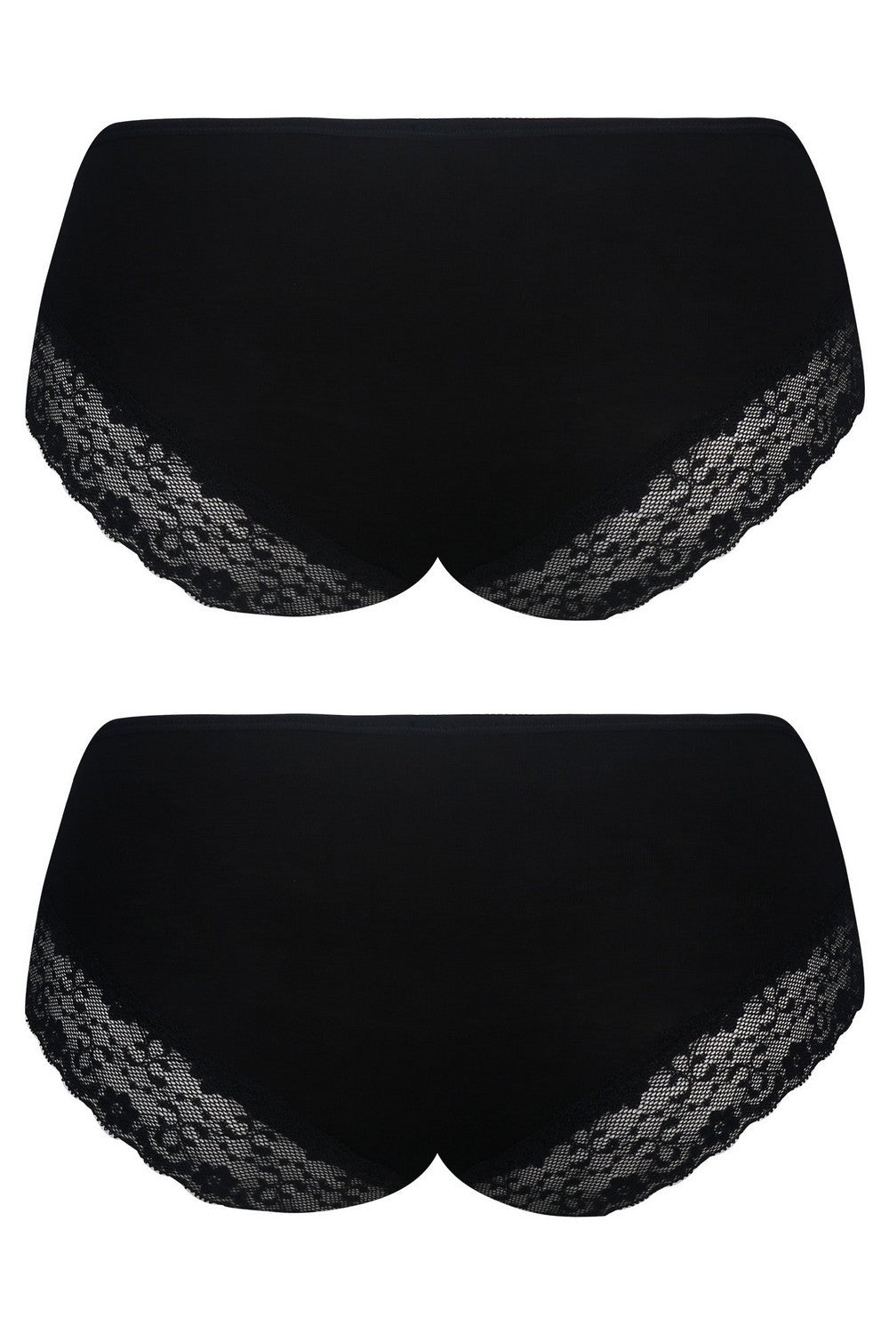 Трусики слип из вискозы с кружевом LPB 015 (2 шт.)