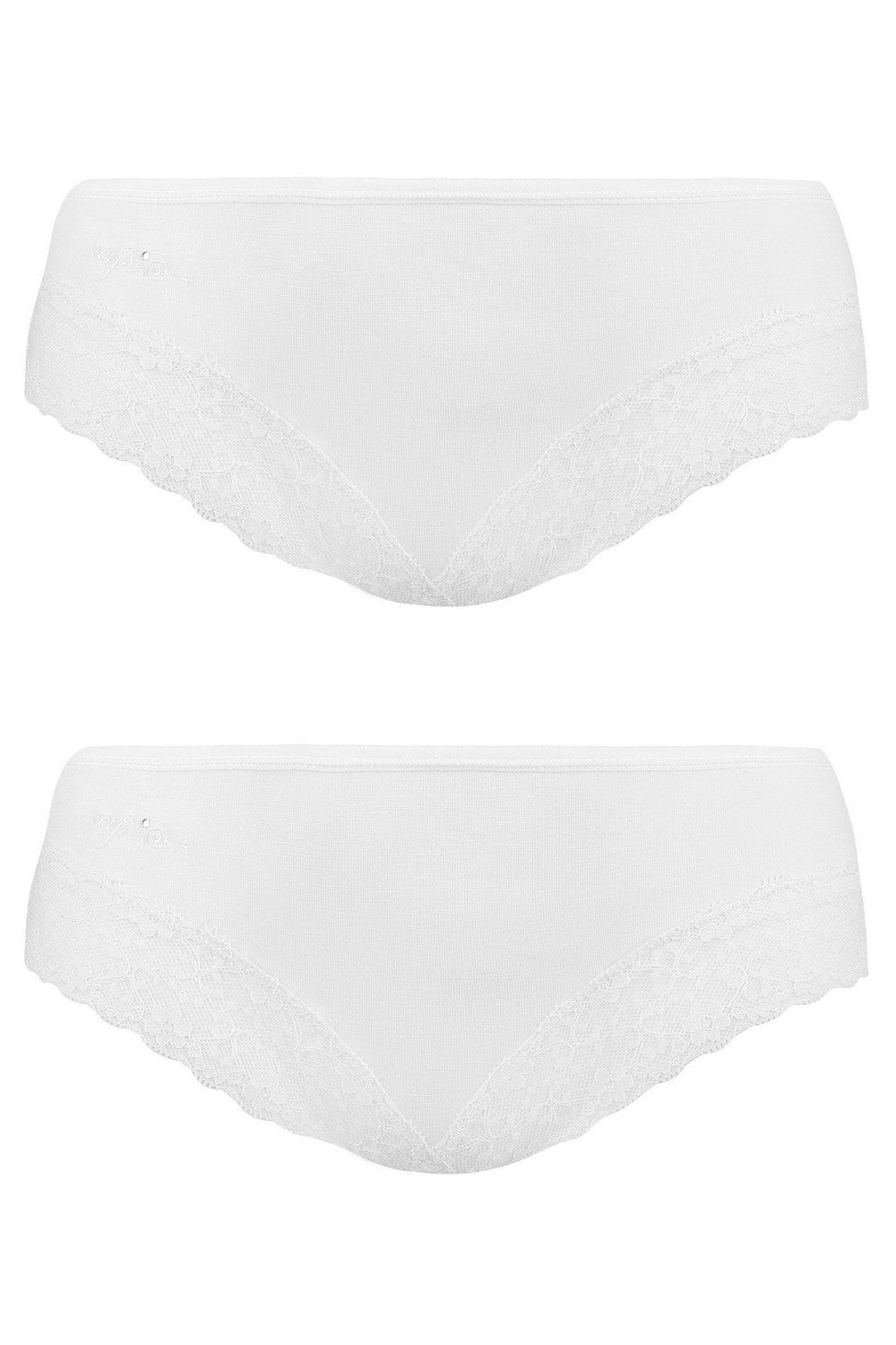 Трусики слип из вискозы с кружевом LPB 015 (2 шт.)