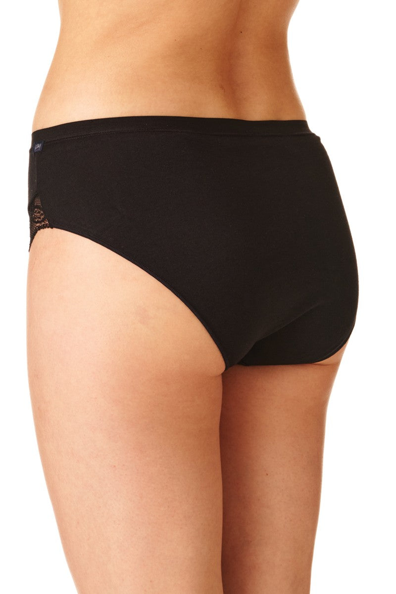 Трусики слип с кружевом LPC 141 black (2 шт.)