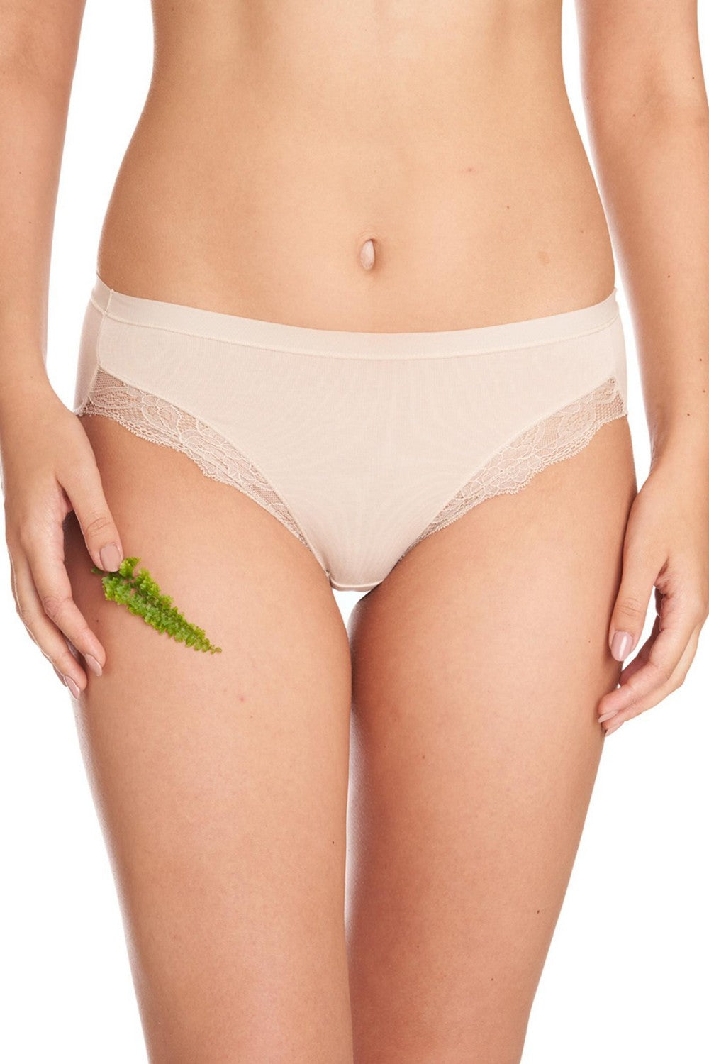 Трусики слип с кружевом LPC 141 beige (2 шт.)
