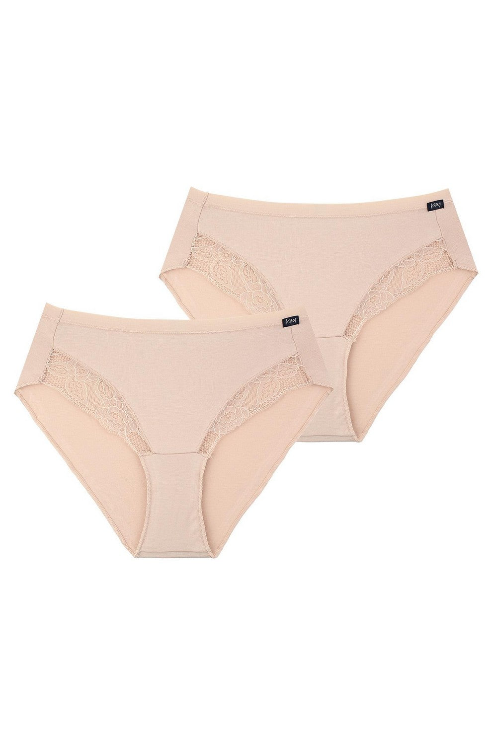 Трусики слип с кружевом LPC 141 beige (2 шт.)