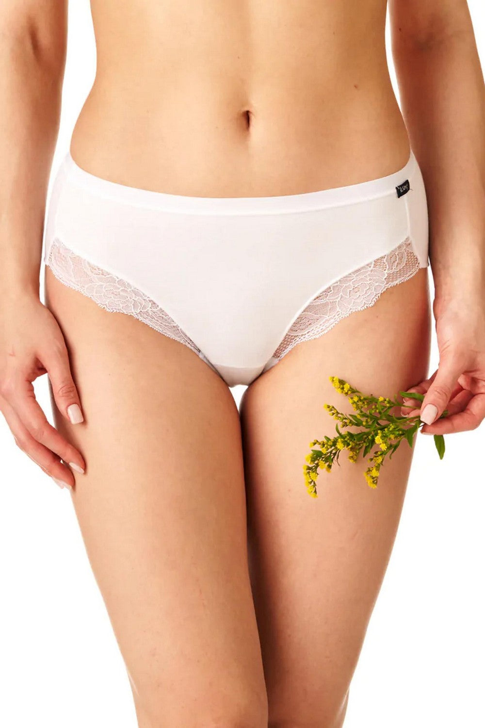 Трусики слип с кружевом LPC 141 white (2 шт.)