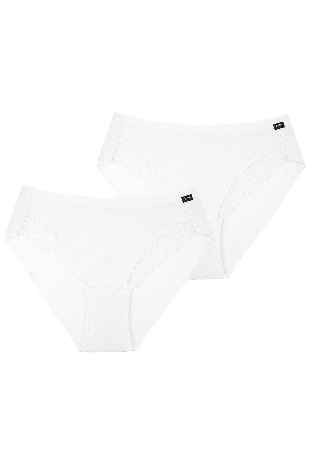 Трусики слип с кружевом LPC 141 white (2 шт.)