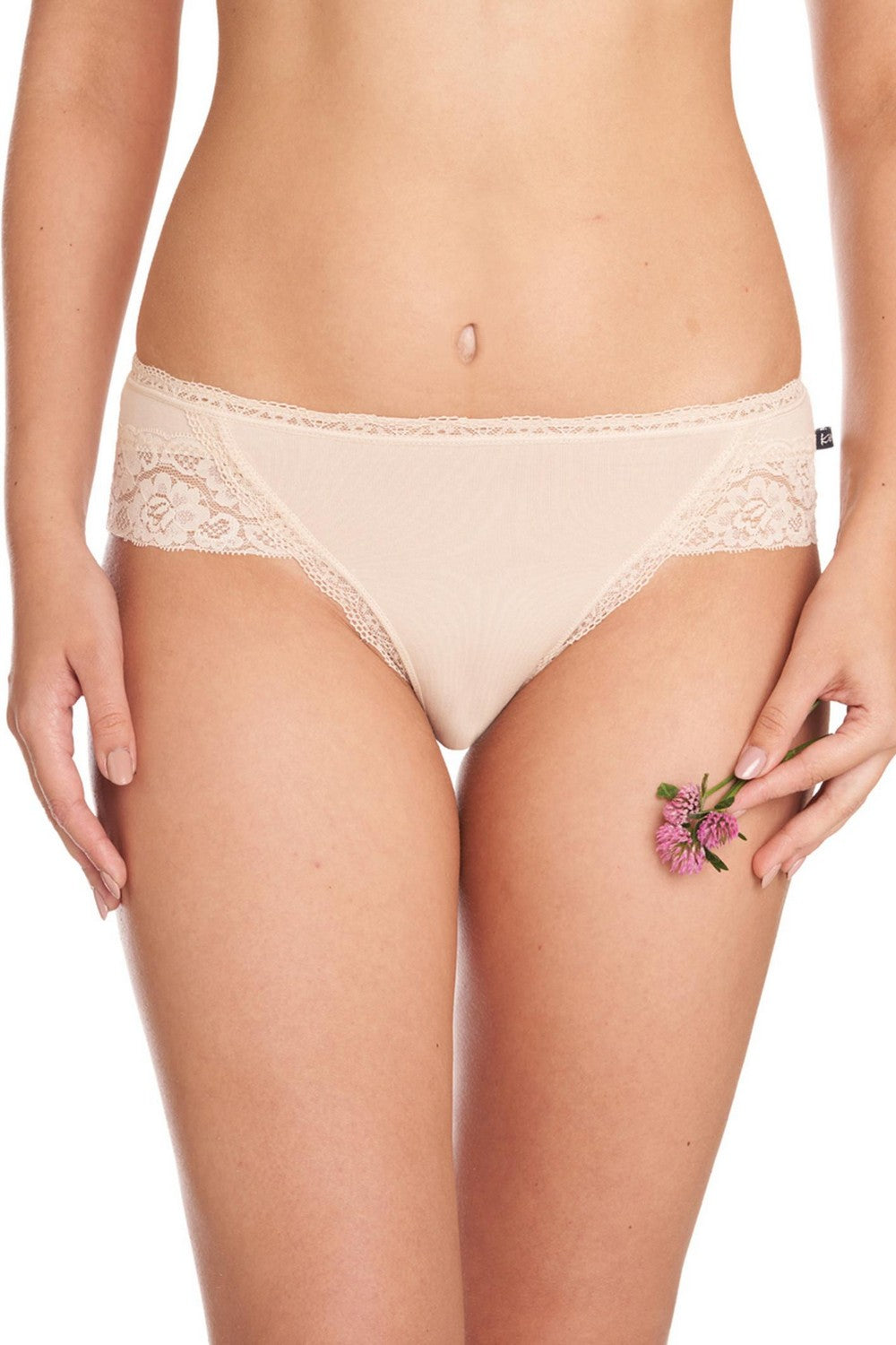 Трусики слип с кружевом LPC 142 beige (2 шт.)