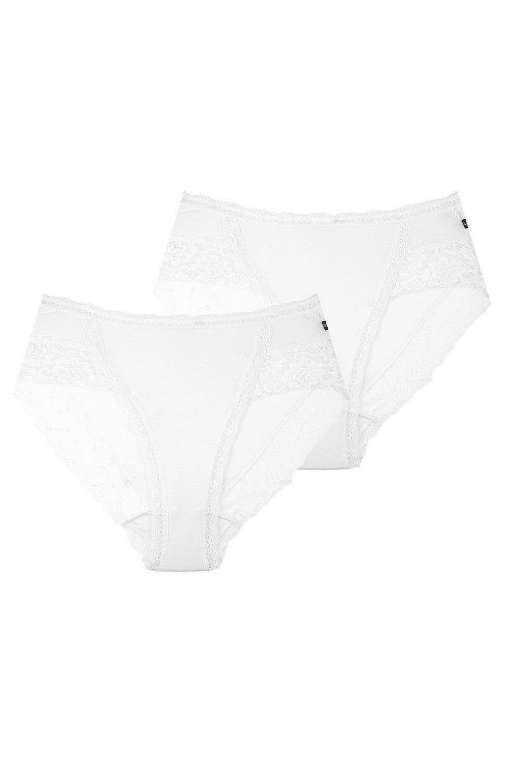 Трусики слип с кружевом LPC 142 white (2 шт.)