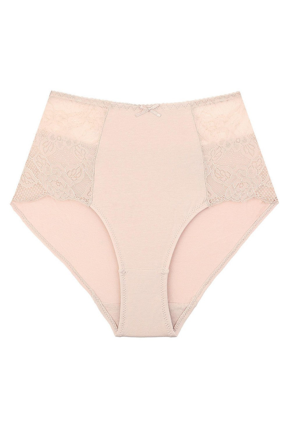 Высокие трусики слип из хлопка LPF 280 beige (2 шт.)