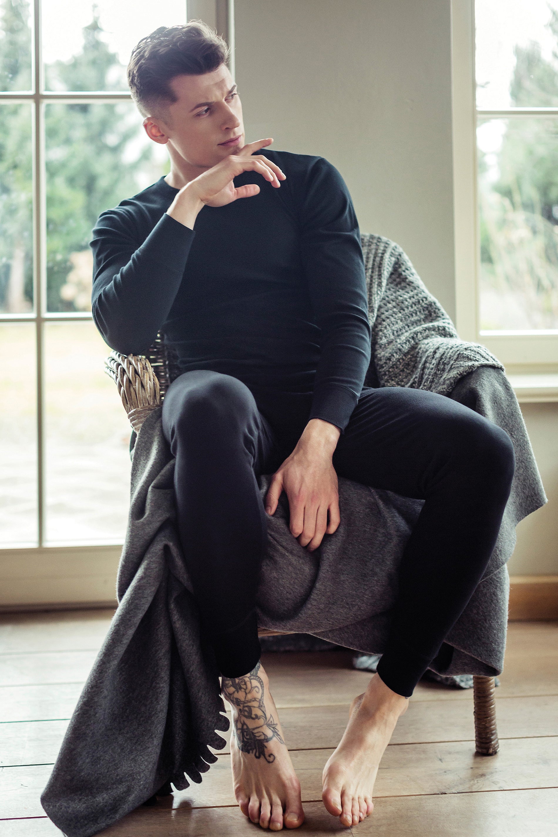 Мужские хлопковые кальсоны MXL 012