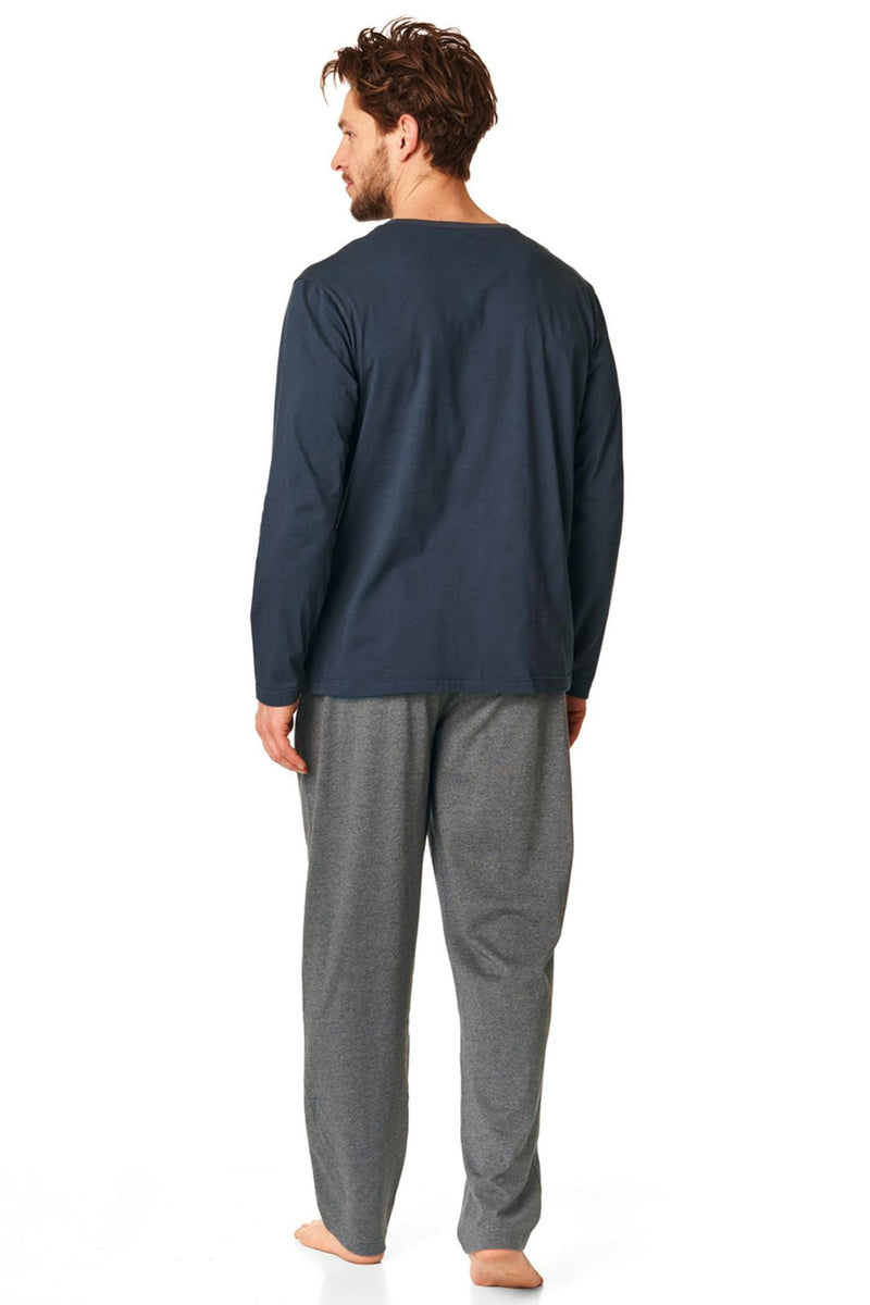 Мужская пижама из хлопка MNS 862 B23 blue