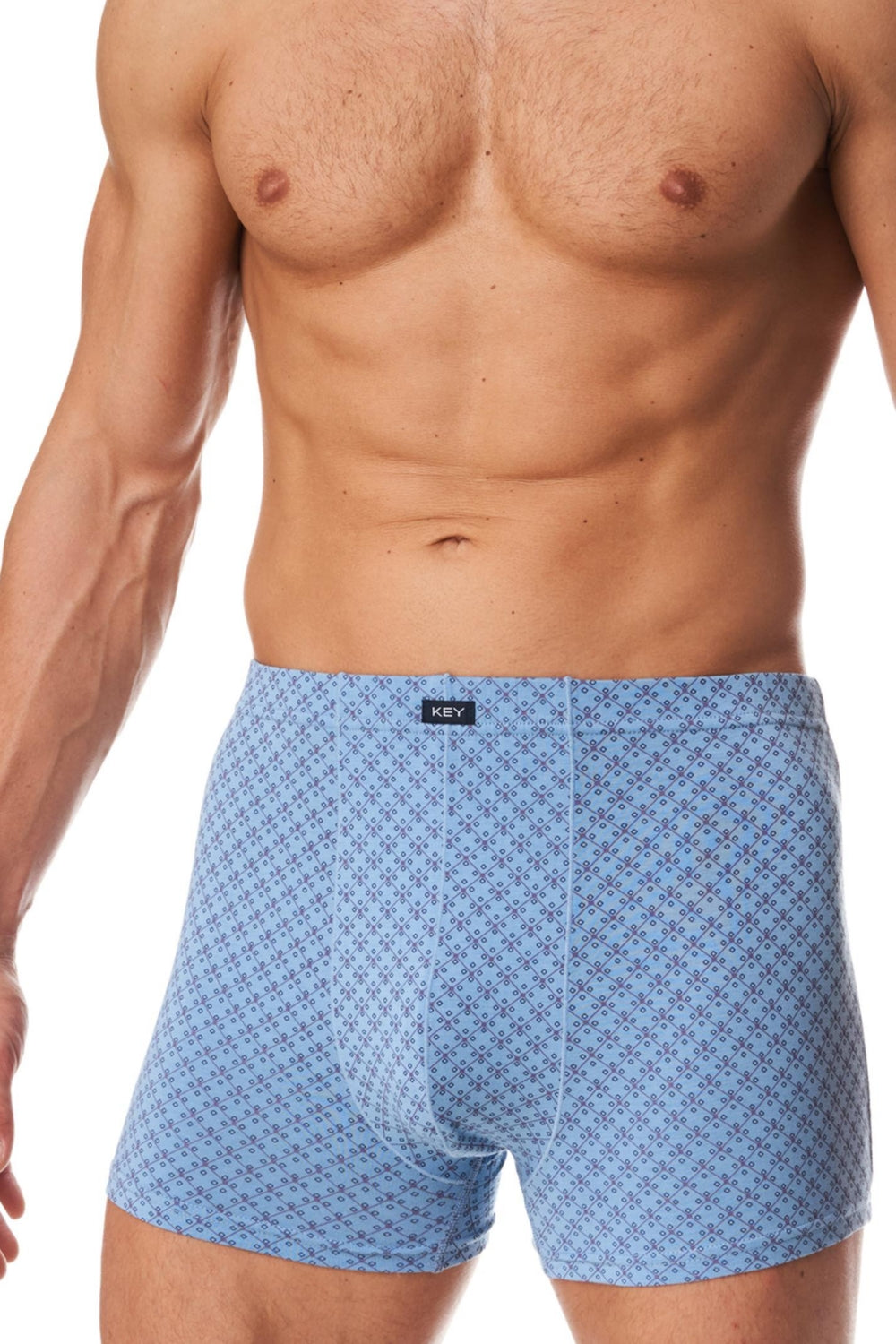 Мужские трусы шорты с принтом MXH 839 A23 light blue