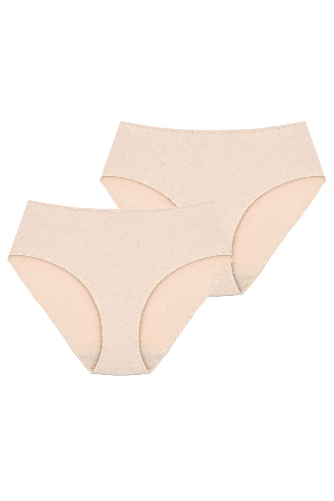 Бамбуковые трусики слип LPC 001 beige (2 шт.)