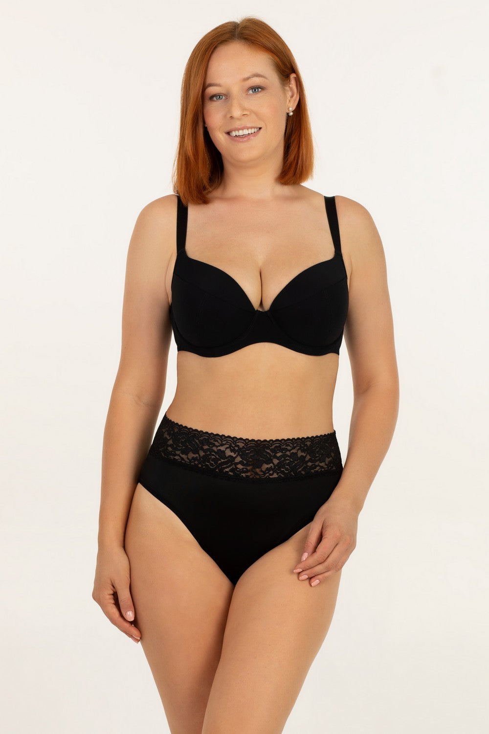 Высокие трусики слип 3151 ML Magda black