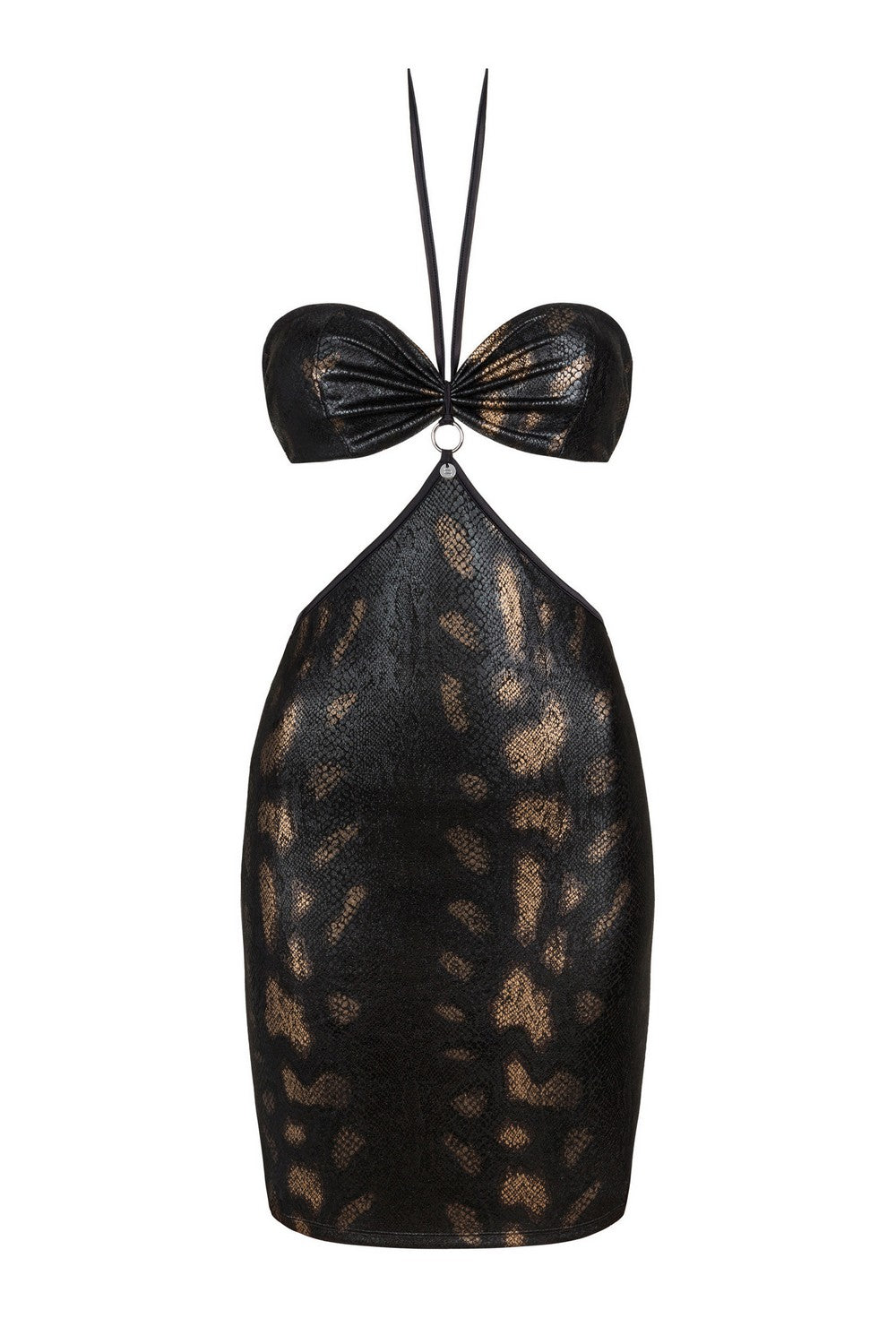 Платье с анималистичным принтом Vivianty black