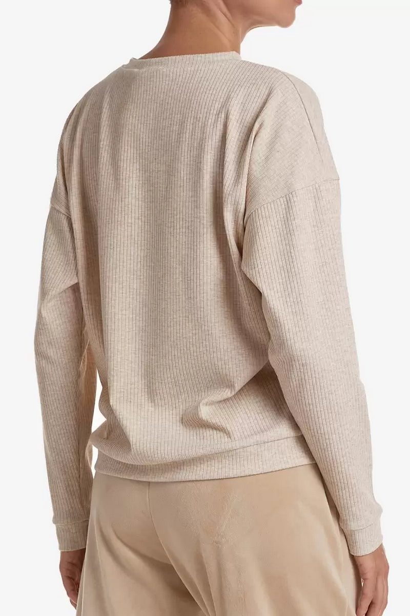 Домашняя кофта в рубчик Гран-Віа КЖ10 beige melange